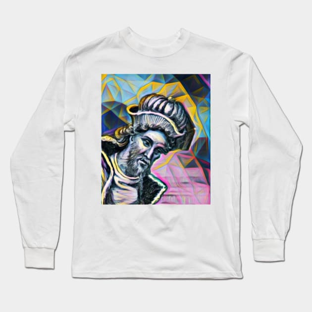 Dionysius of Halicarnassus Portrait | Dionysius of Halicarnassus Artwork 10 Long Sleeve T-Shirt by JustLit